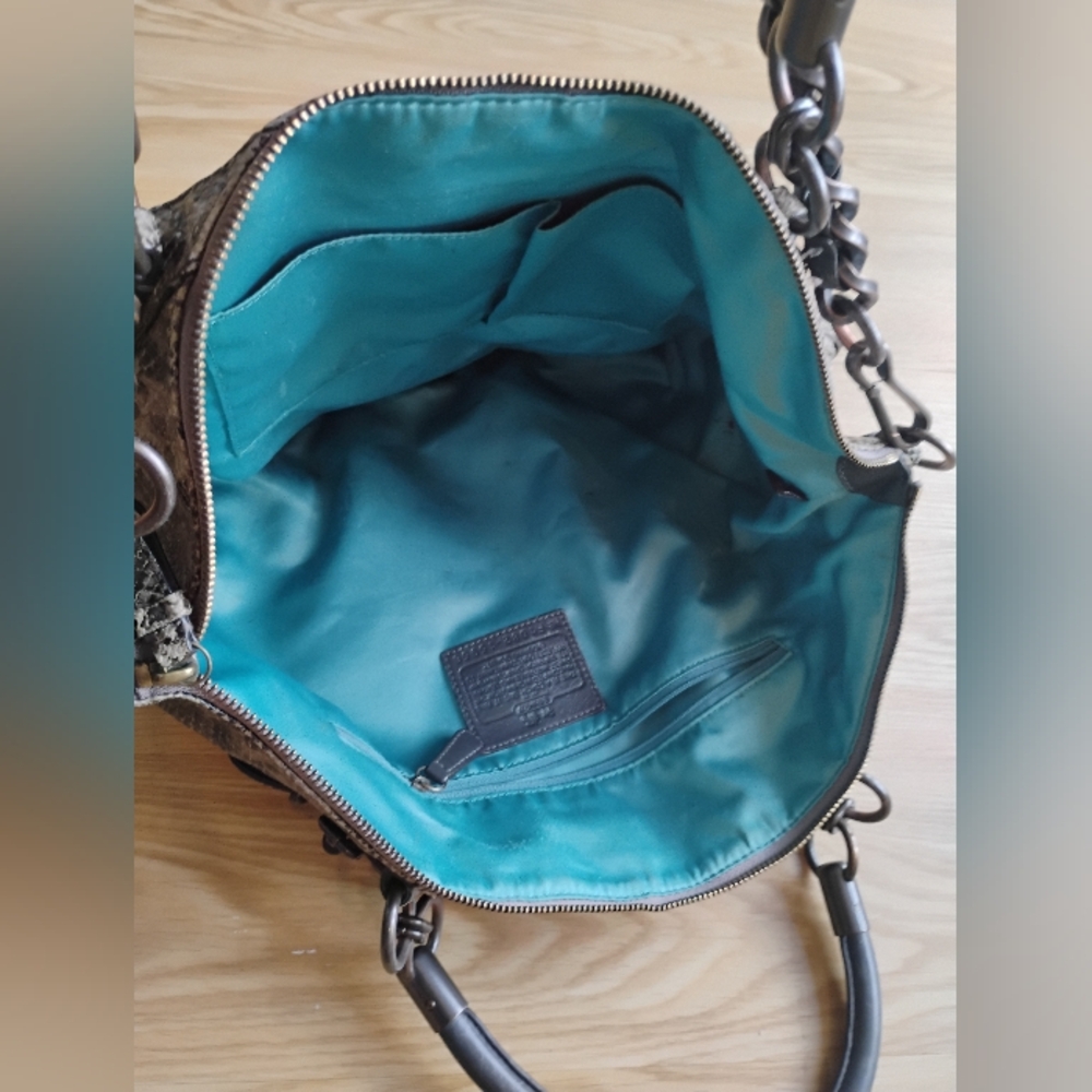 Coach Limited Edition Python Sophia Shoulder Bag - Picture 10 of 13